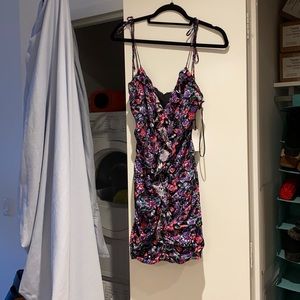 Astr the label floral strappy mini dress size small